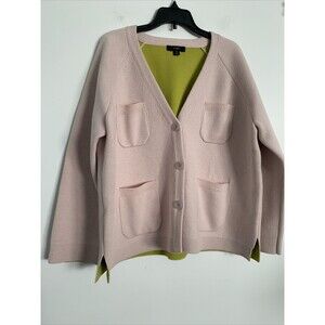 J. crew Women’s Merino Cotton/ Wool Blend Thick Knit Cardigan Size M